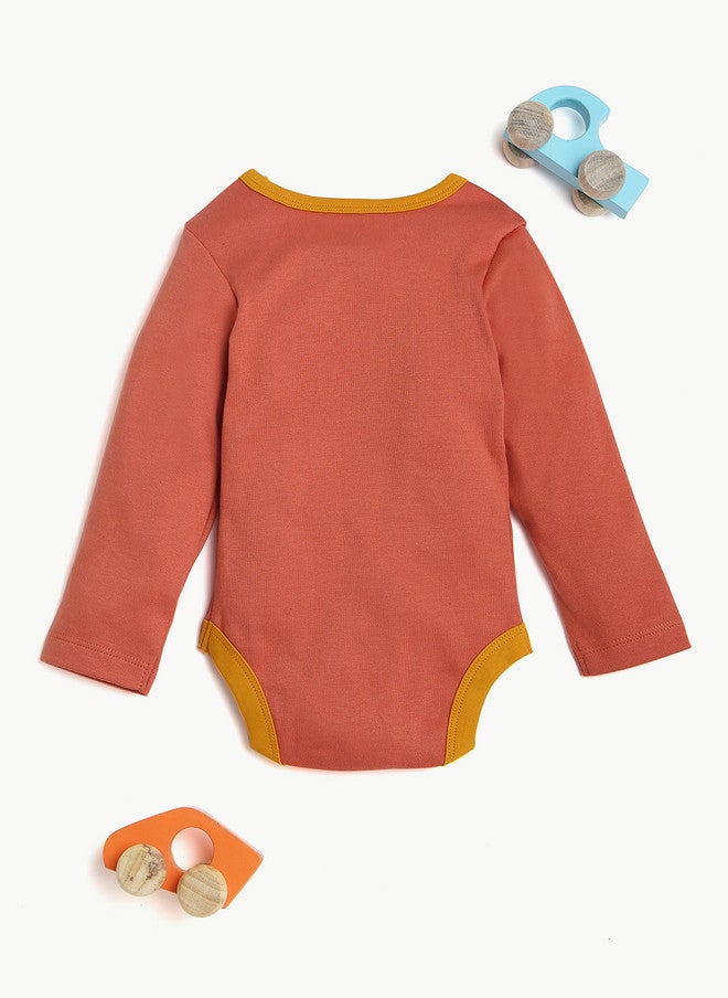 Bontots Infant Boys Organic Cotton Bodysuit with Car Print - Image 3
